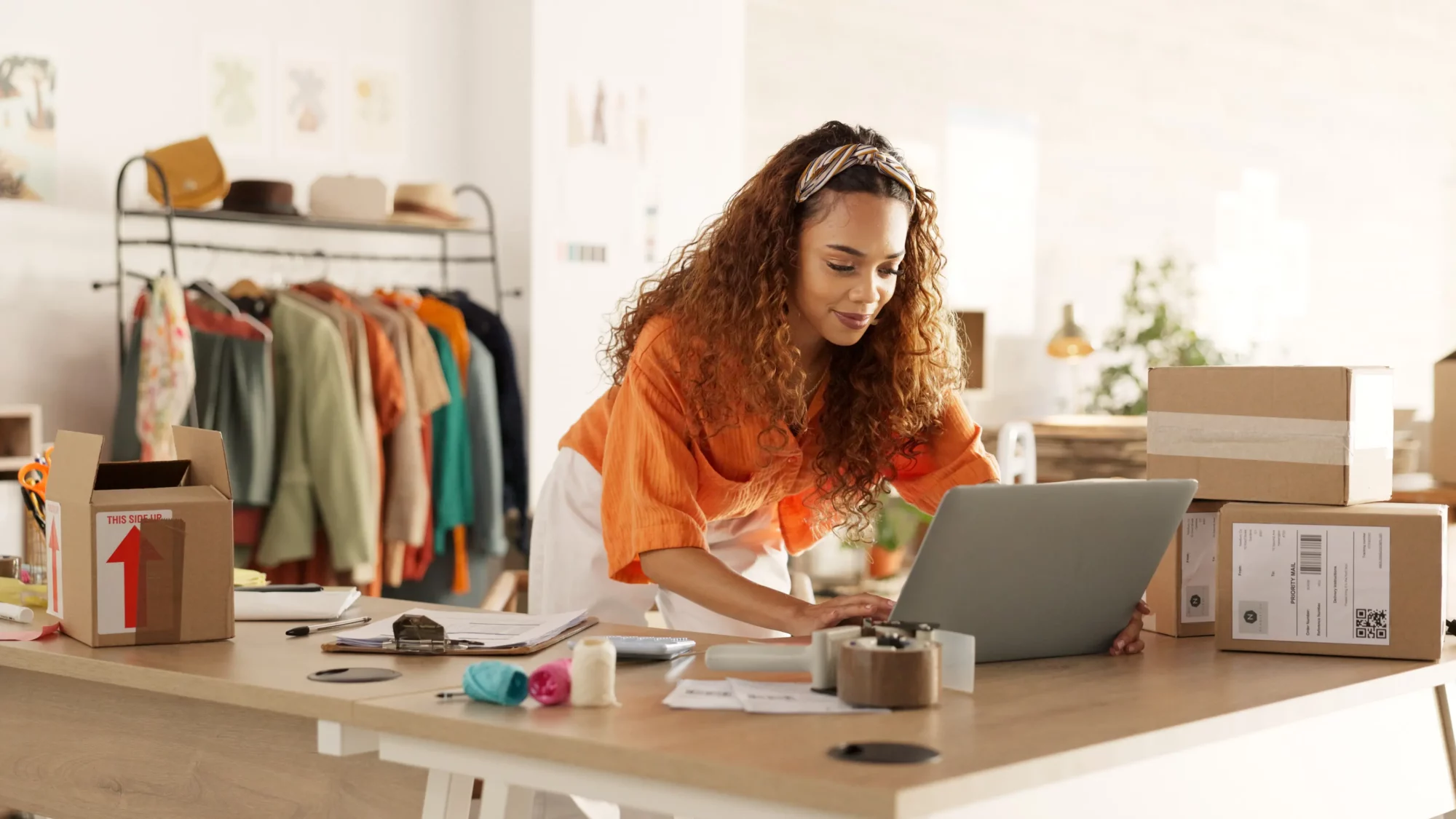 A small business owner exploring insurance providers
