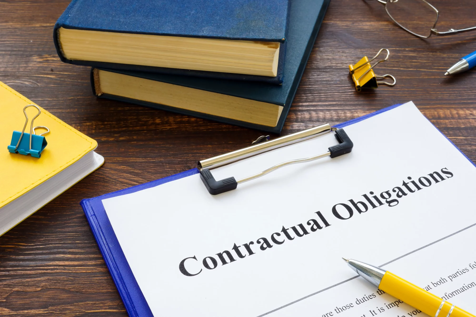 contractual obligations form